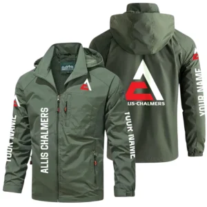 Allis Chalmers Exclusive Logo Windbreaker Jacket Hooded Detachable, Outdoor Windproof Running Jacket, Custom Name HIDI280625Y28WJ86ALC