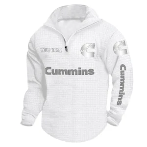 Cummins Quarter Zip Sweatshirt, Stand Collar Custom Name TN090625Y58HCS2DCT1CUM