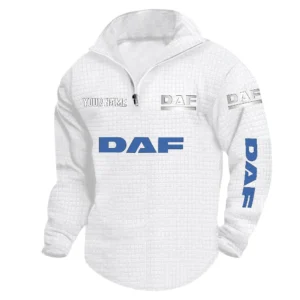 DAF Trucks Quarter Zip Sweatshirt, Stand Collar Custom Name TN090625Y58HCS2DCT1DAF