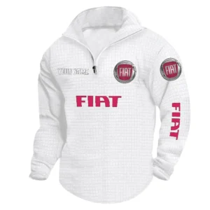 Fiat Quarter Zip Sweatshirt, Stand Collar Custom Name TN090625Y58HCS2DCT1FIA